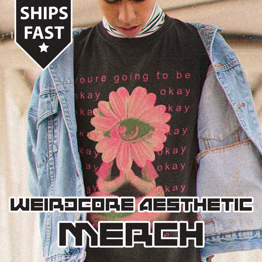 Womens Weirdcore Aesthetic Clothes God on Pastel Cloud V-Neck T-Shirt