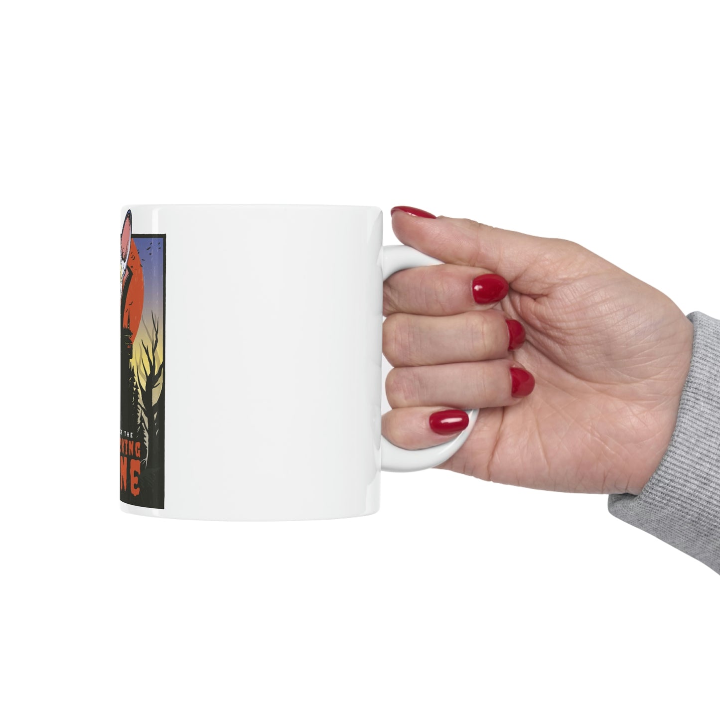 Goth Aesthetic White Ceramic Mug