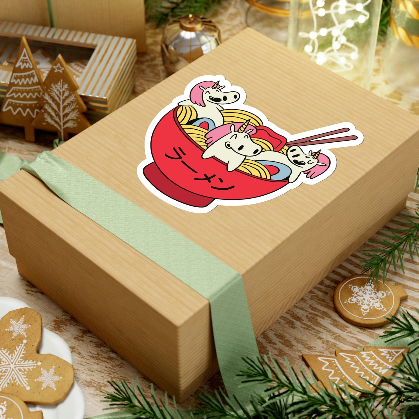 Japanese Aesthetic Unicorn In Ramen Sticker