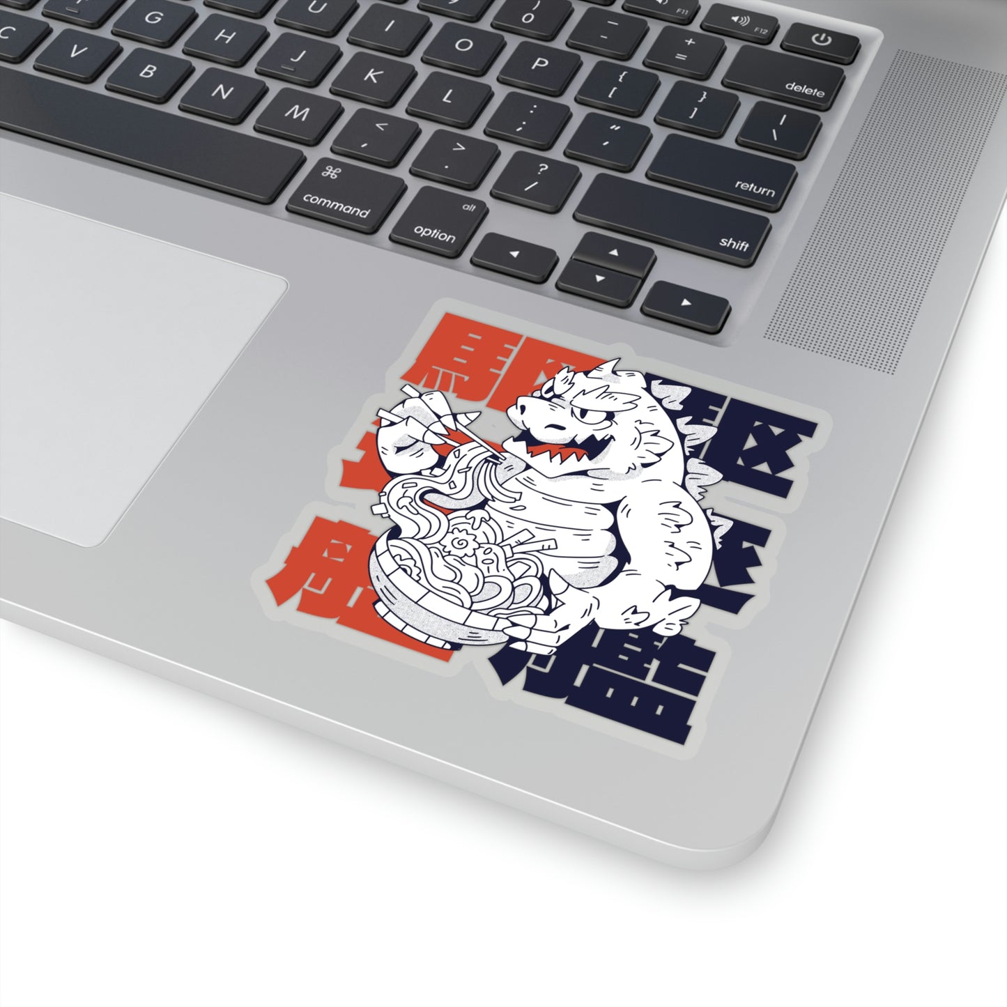 Japanese Aesthetic Monster Eating Ramen Sticker