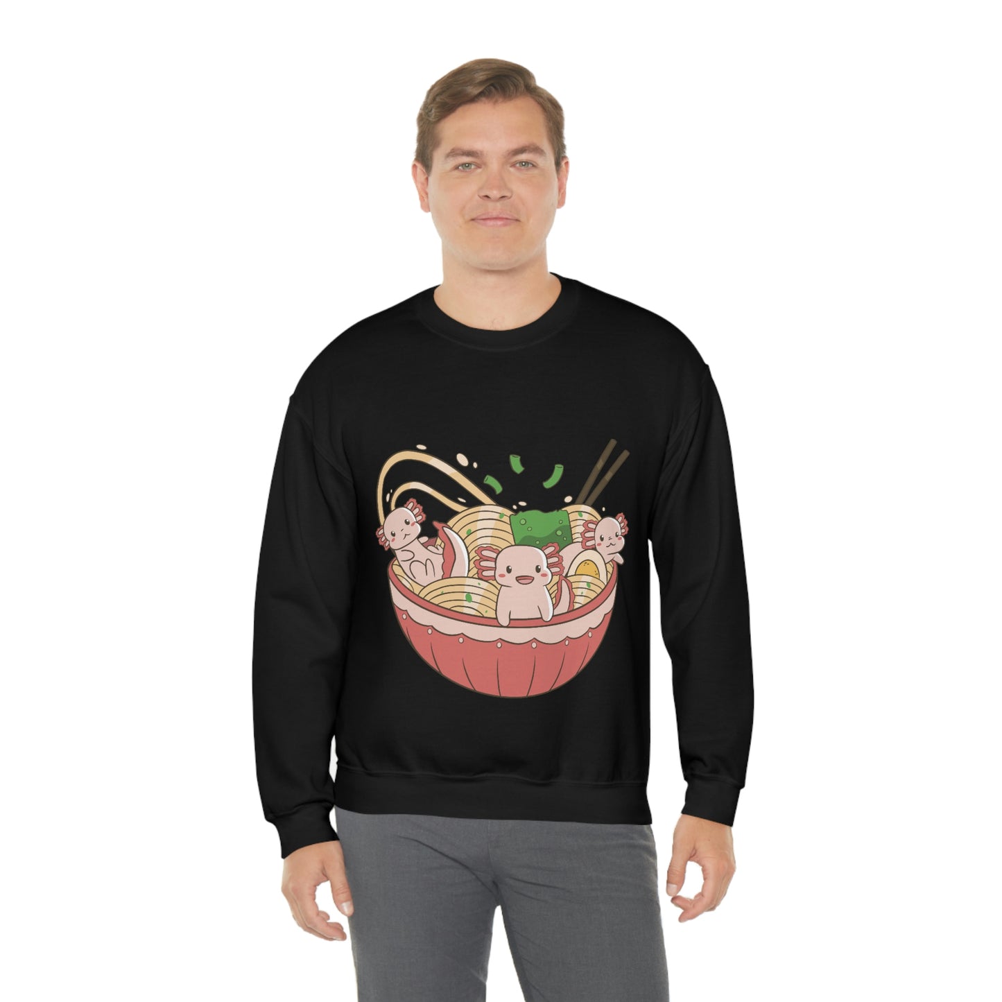 Kawaii Aesthetic, Yami Kawaii Cute Axolotls in Ramen Sweatshirt