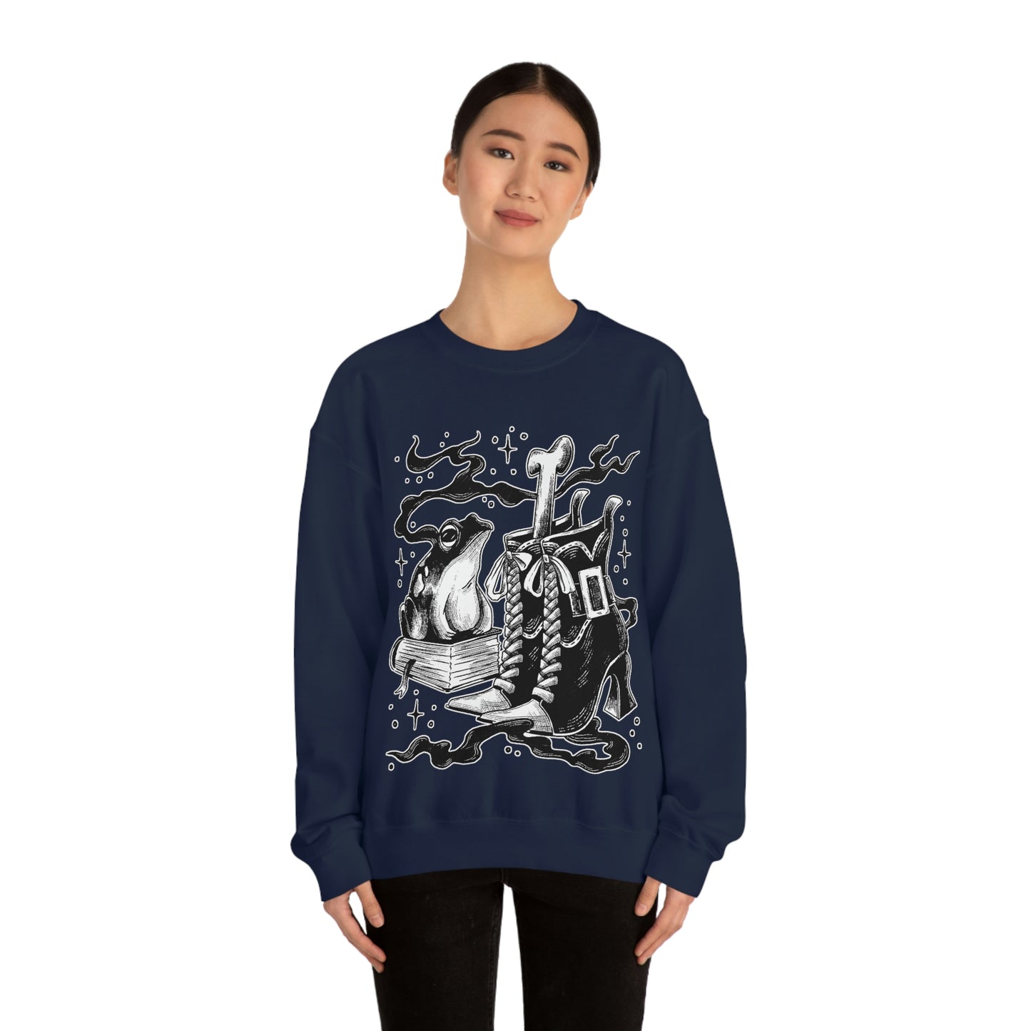 Witch Aesthetic Frog Goth Aesthetic Sweatshirt