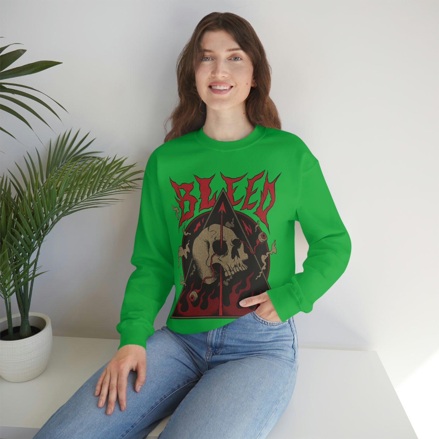 SKULL METAL BAND Goth Aesthetic Sweatshirt