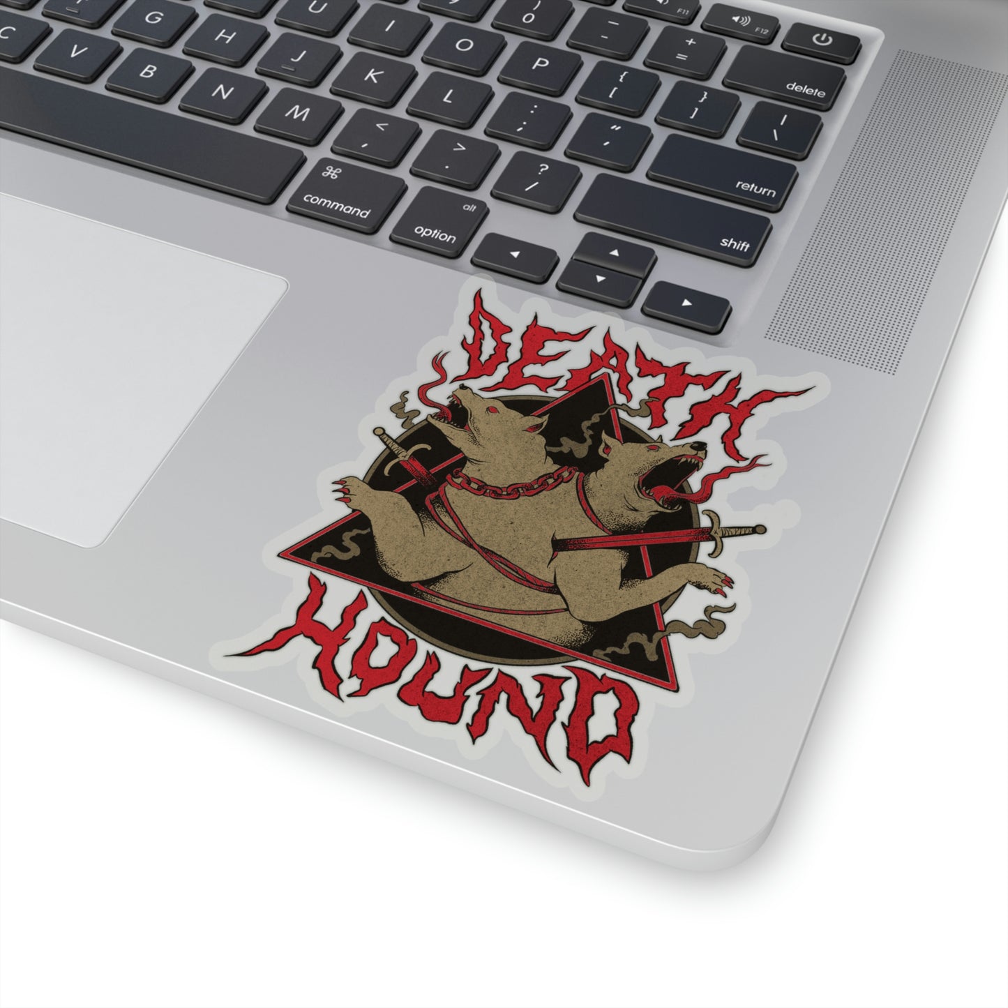 Death Hound Grunge Sticker