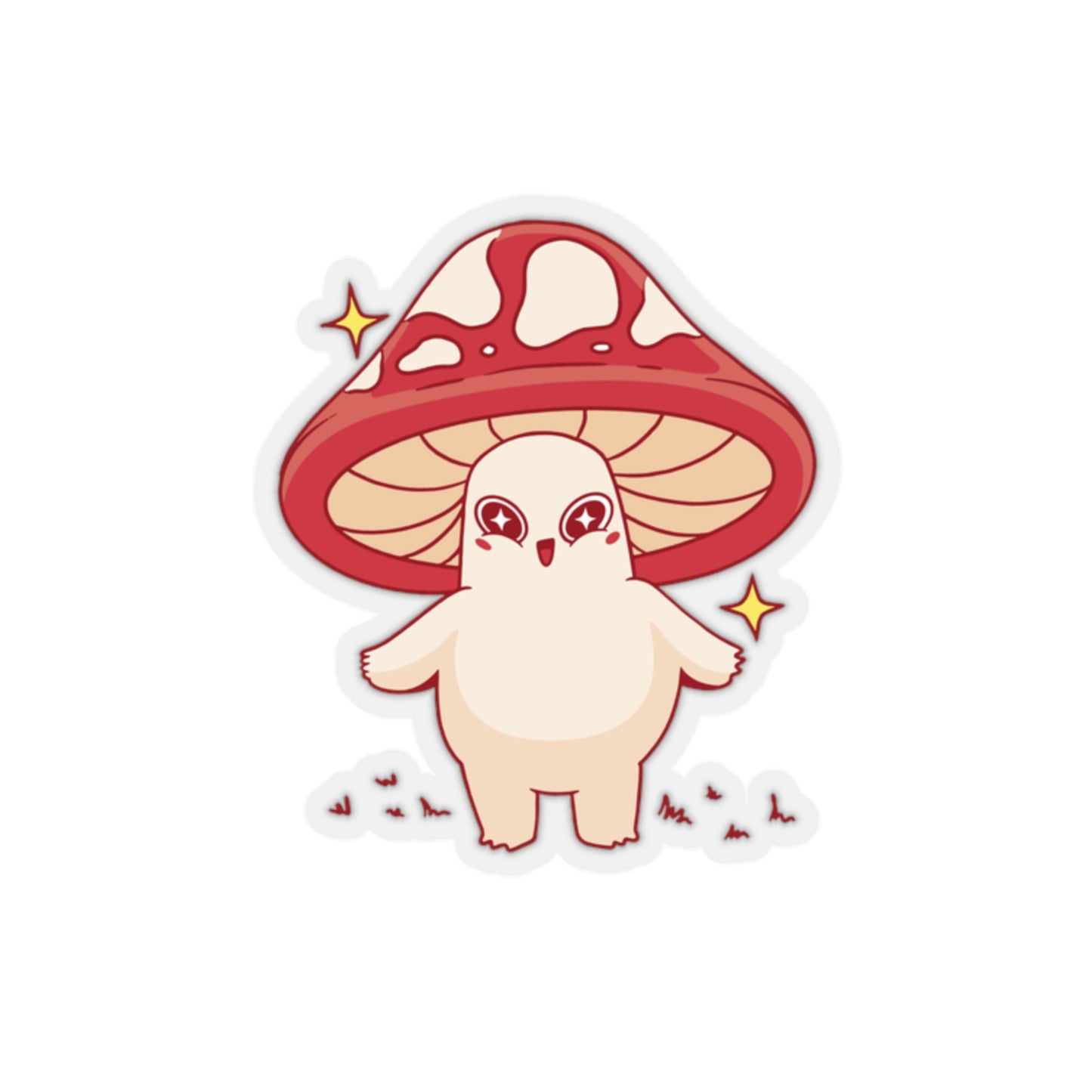 Pastel Kawaii Aesthetic, Yami Kawaii, Japanese Aesthetic Otaku Cute Mushroom Sticker