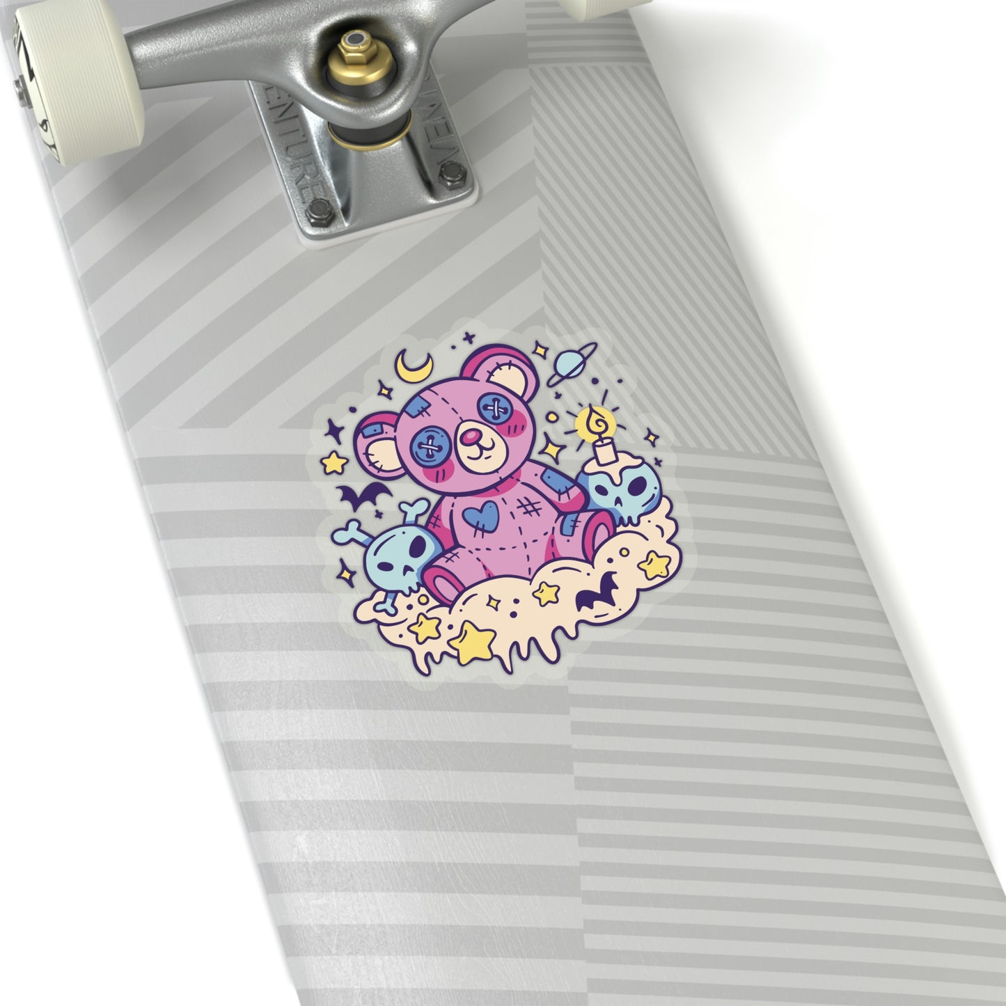 Kawaii Pastel Goth Teddy Bear Sticker