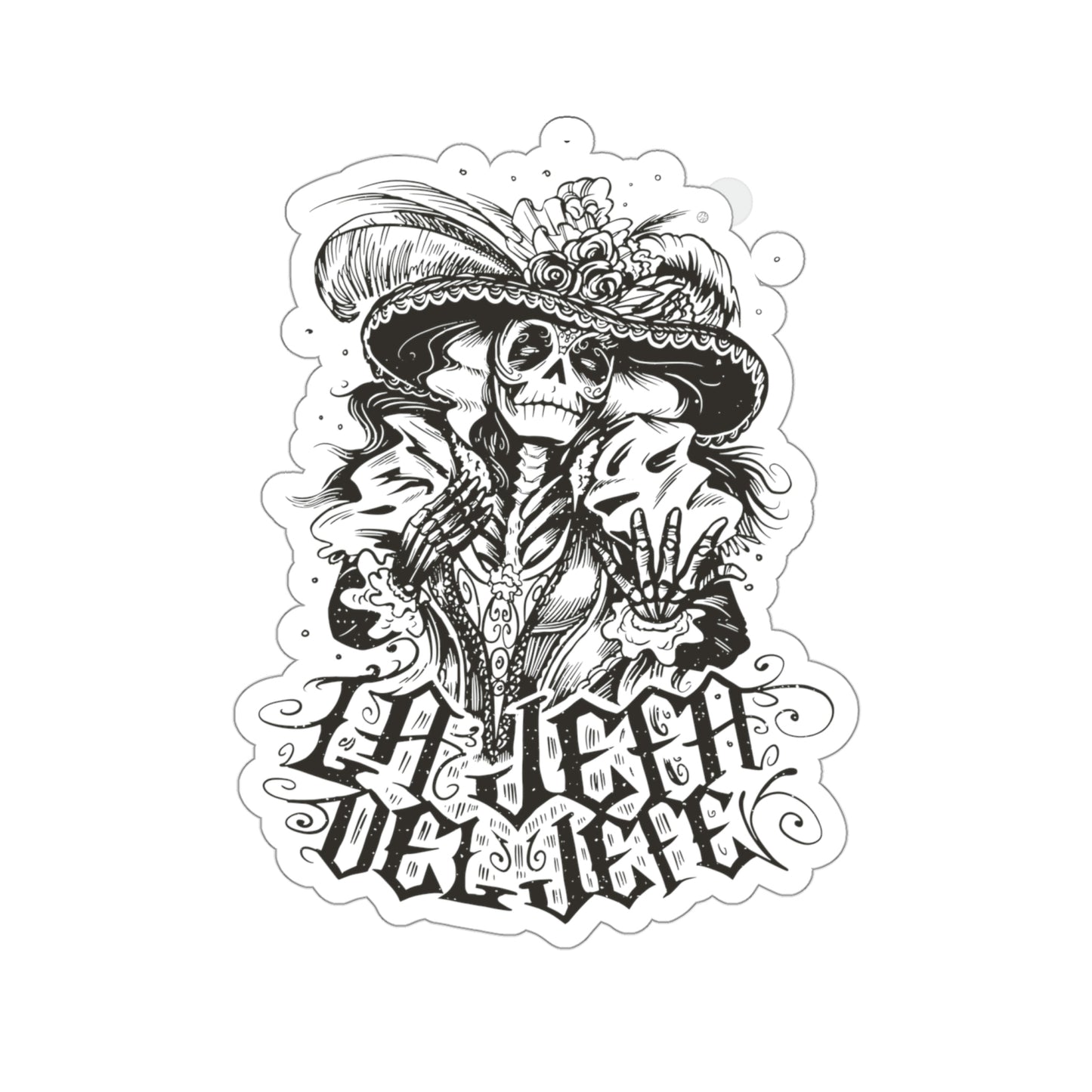Mexican Skeleton LA JEFA DEL JEFE Sticker