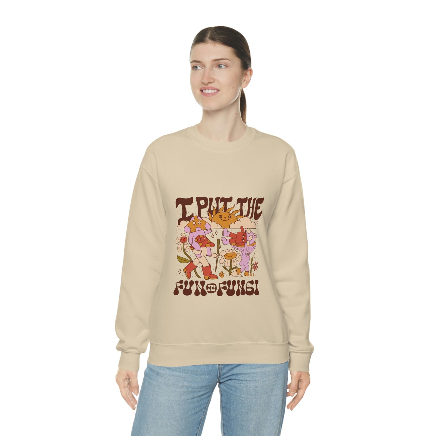 Cottagecore I Put The Fun In Fungi Sweatshirt