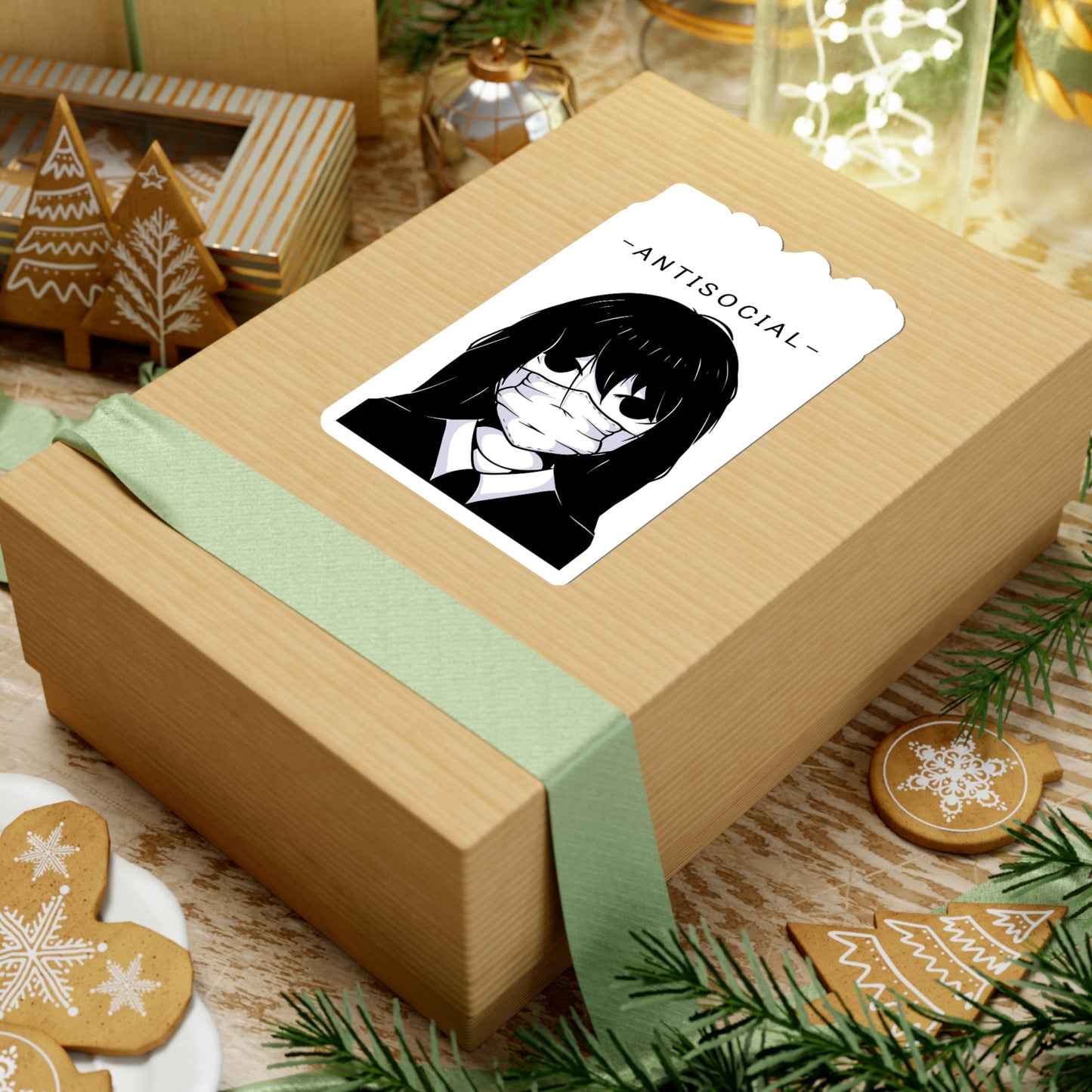 Antisocial, Japanese Aesthetic, Goth Aesthetic Sticker