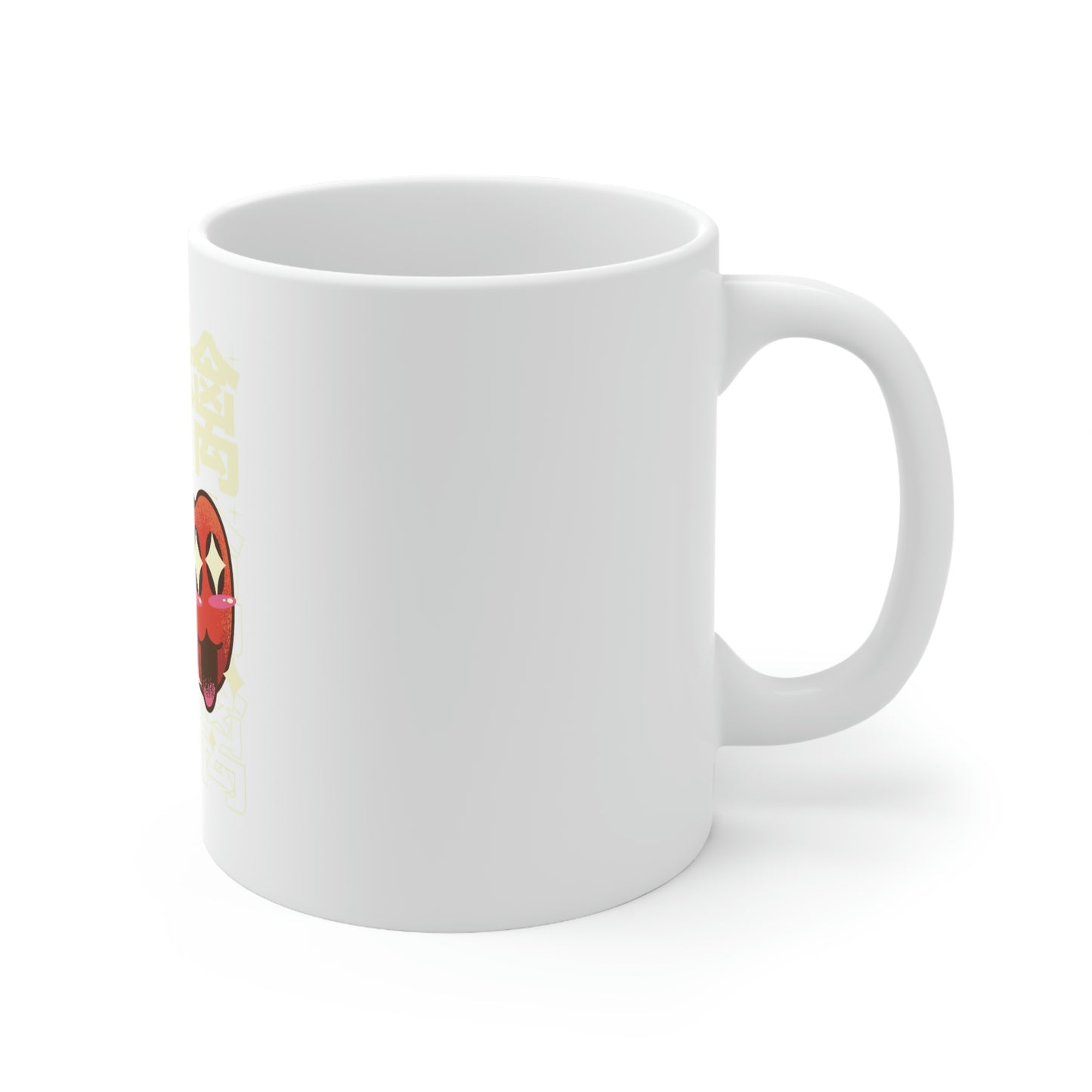 Cute Apple Pastel Kawaii Aesthetic, Yami Kawaii, Japanese Aesthetic Otaku White Ceramic Mug 11oz