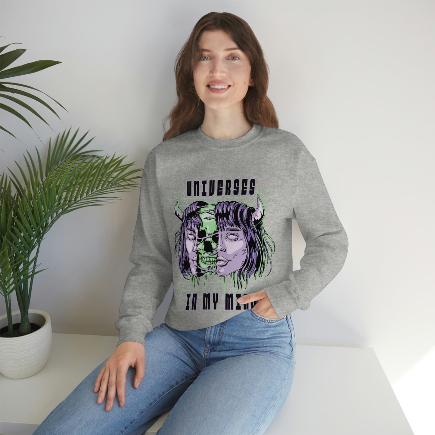 Universes In My Mind Pastel Goth Aesthetic Cyber Sweatshirt