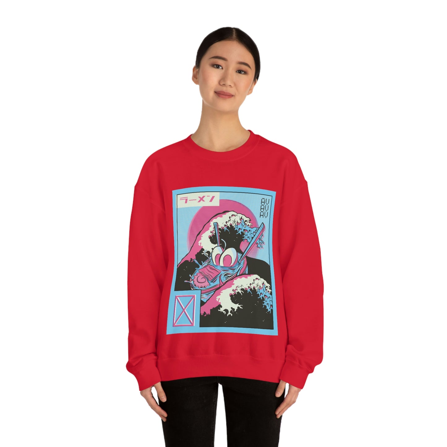 Japanese Aesthetic Ramen Wave Retrowave Sweatshirt