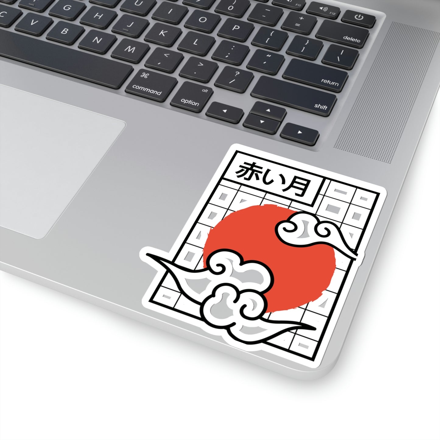Japanese Aesthetic Redmoon Sticker