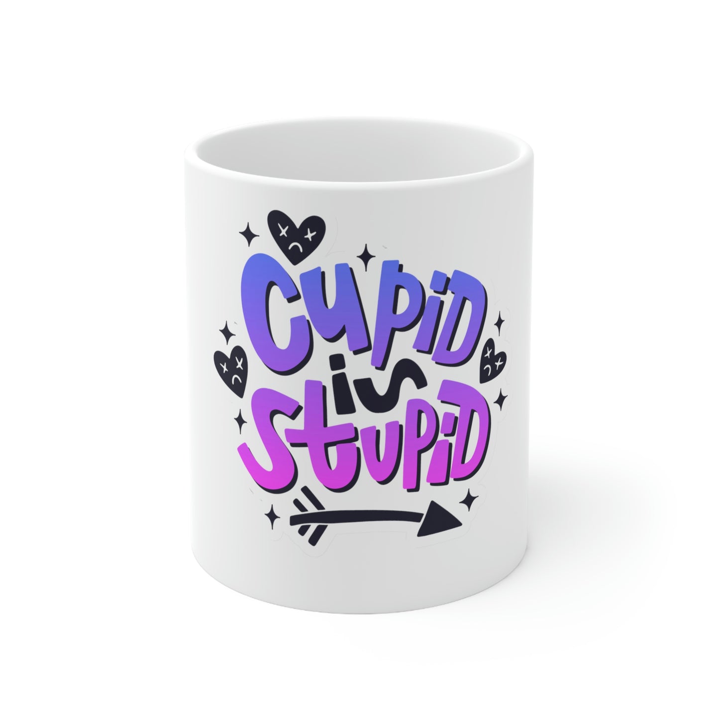 Anti Valentines Day Cupid Is Stupid Mug