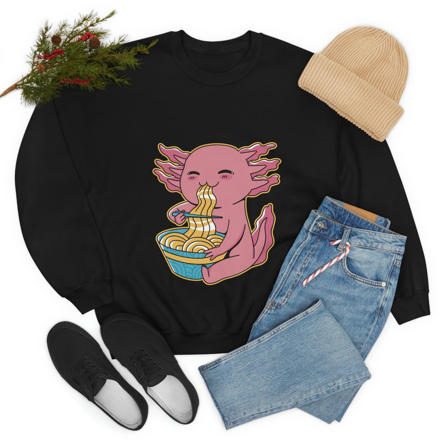 Kawaii Aesthetic, Yami Kawaii, Japanese Aesthetic Otaku Cute Axolotl Sweatshirt
