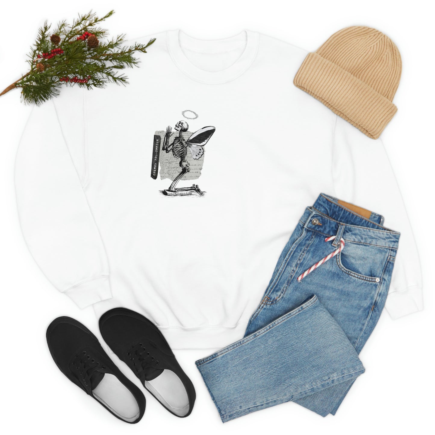 Skeleton Praying Alt Sweatshirt