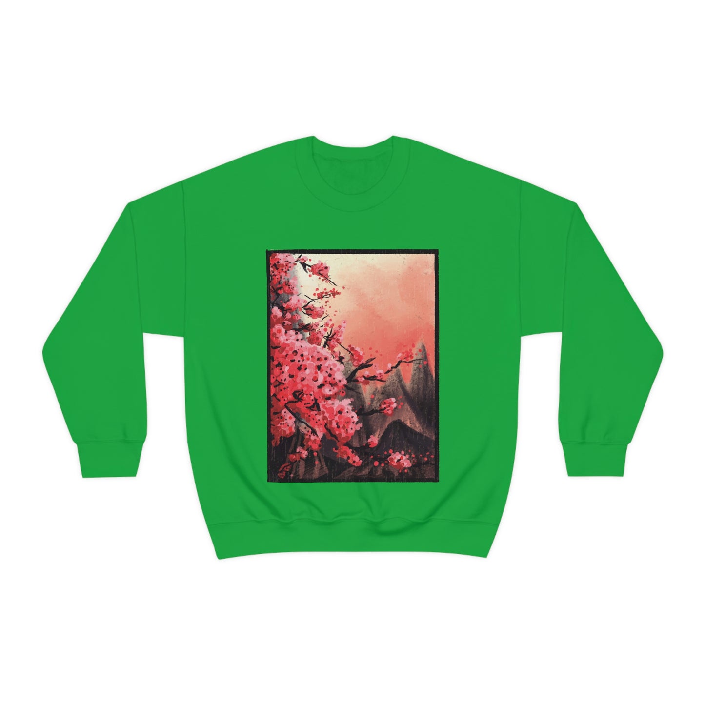 Indie Japanese Art, Japan Streeetwear Retro, Japanese Aesthetic Blossom Sweatshirt