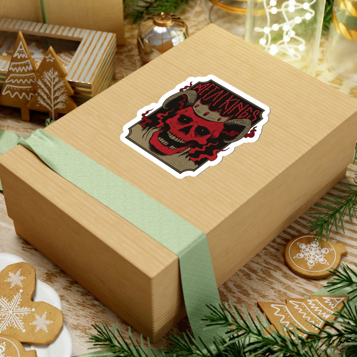 METAL KINGS Skull Sticker