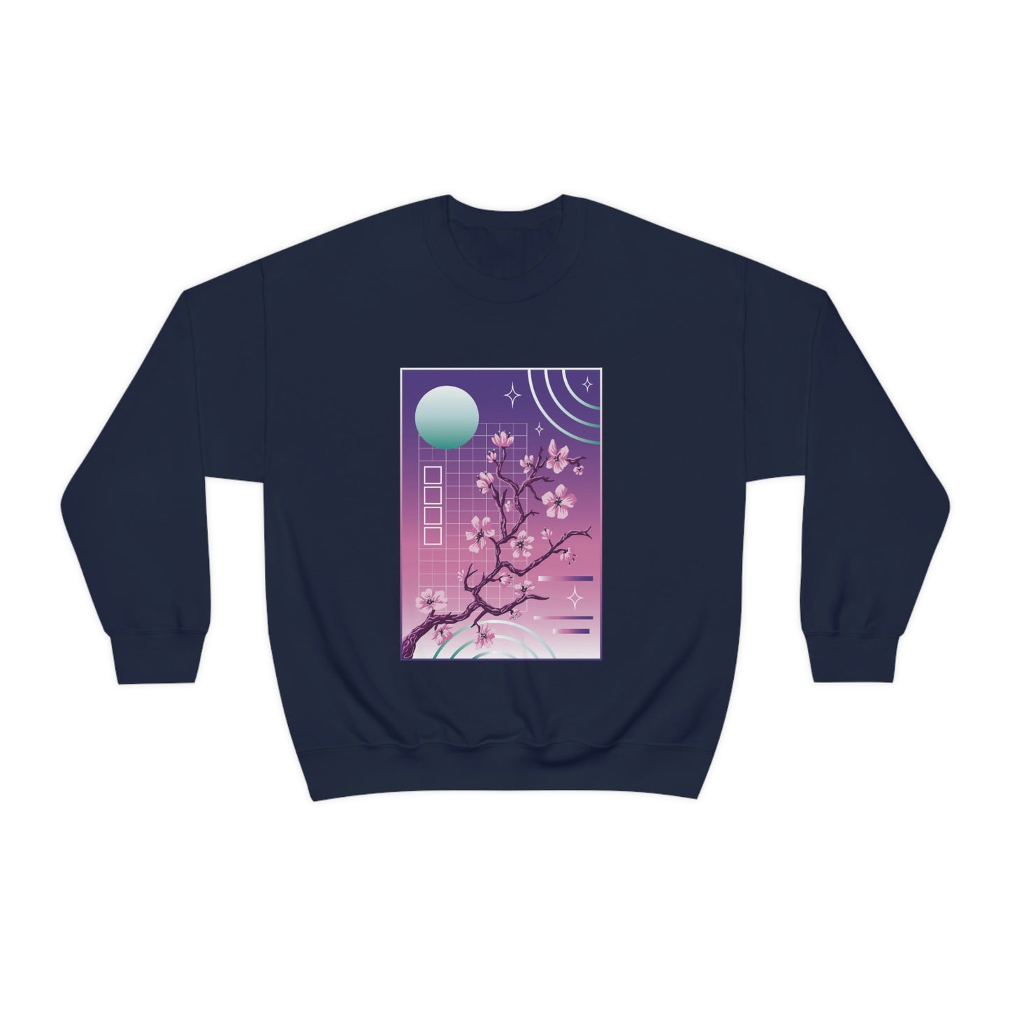 Indie Japanese Art, Japan Streeetwear Retro, Japanese Aesthetic Blossom Sweatshirt