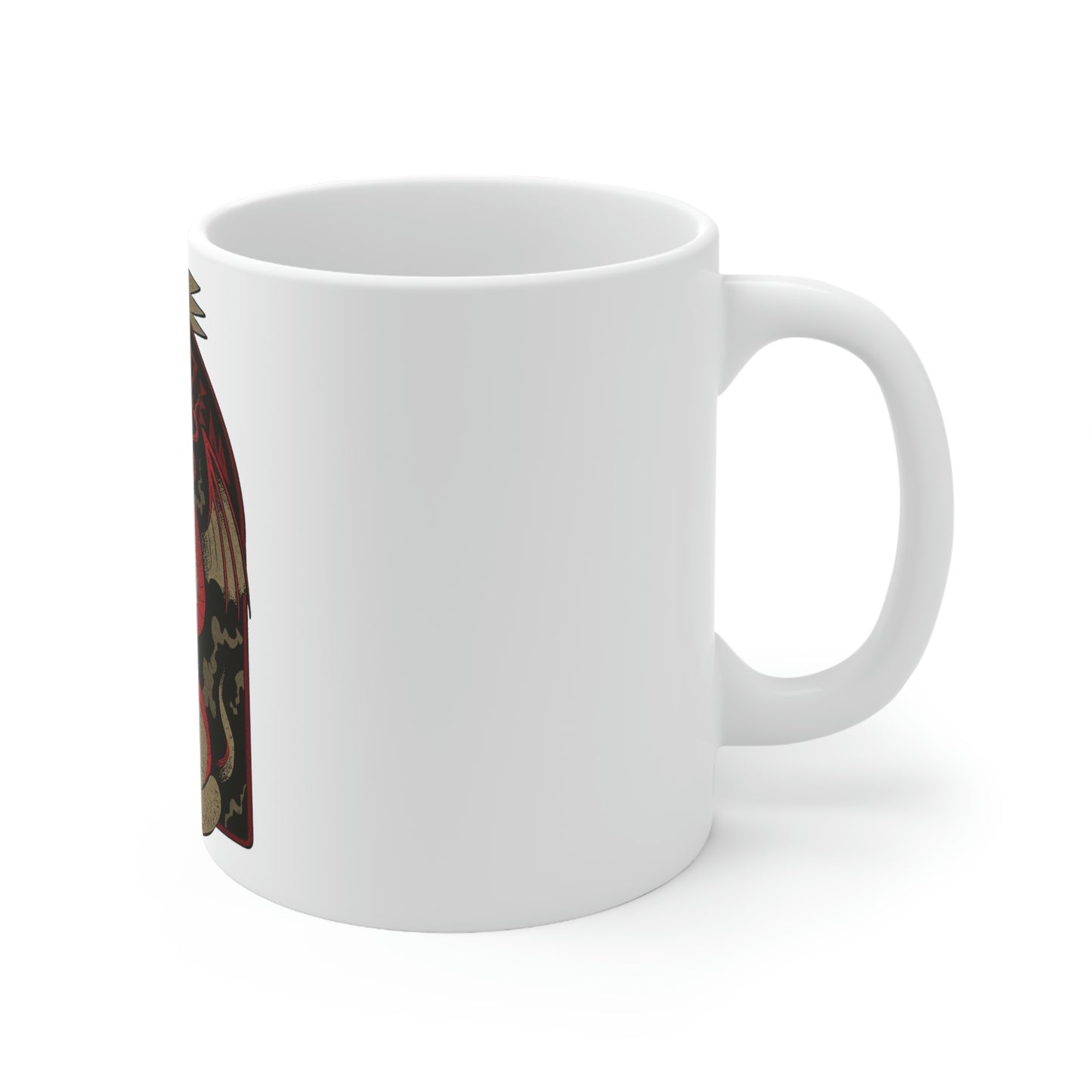 Snake N Skull Goth Aesthetic White Ceramic Mug