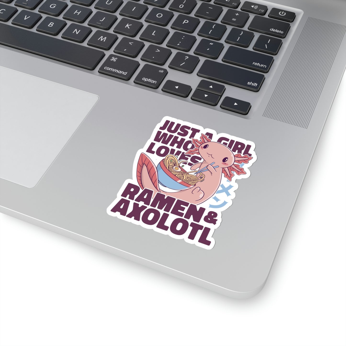 Kawaii Aesthetic Just A Girl Who Loves Ramen & Axolotl Sticker