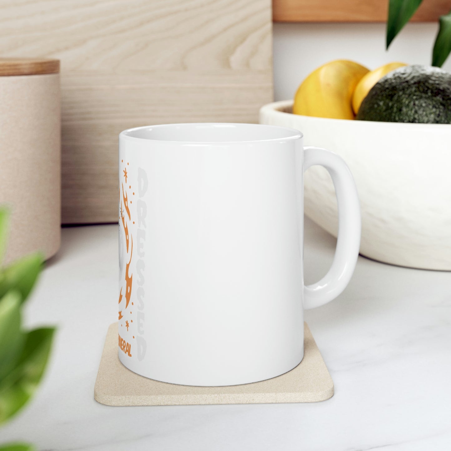 Already Dressed For Your Funeral Goth Aesthetic White Ceramic Mug
