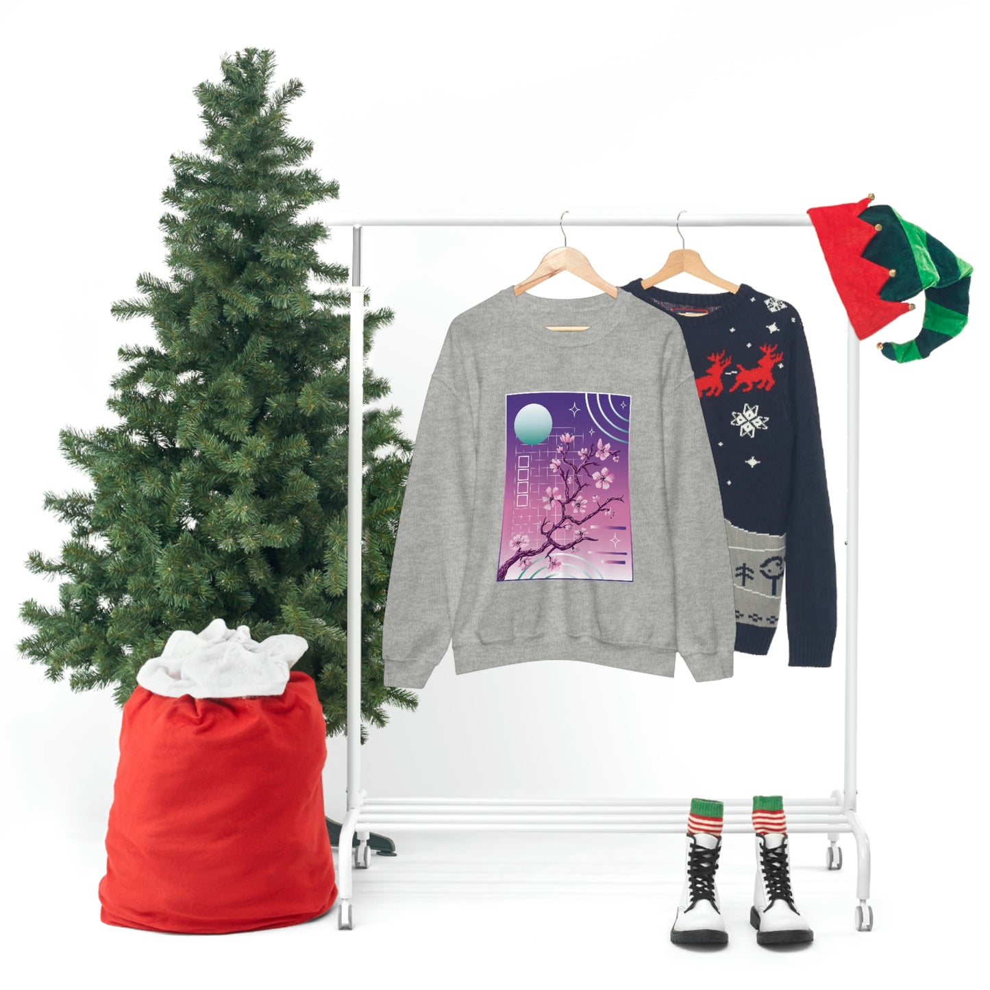 Indie Japanese Art, Japan Streeetwear Retro, Japanese Aesthetic Blossom Sweatshirt