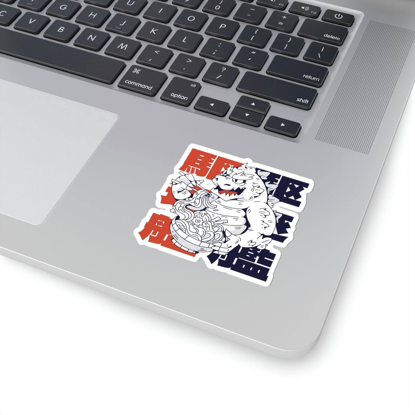 Japanese Aesthetic Monster Eating Ramen Sticker