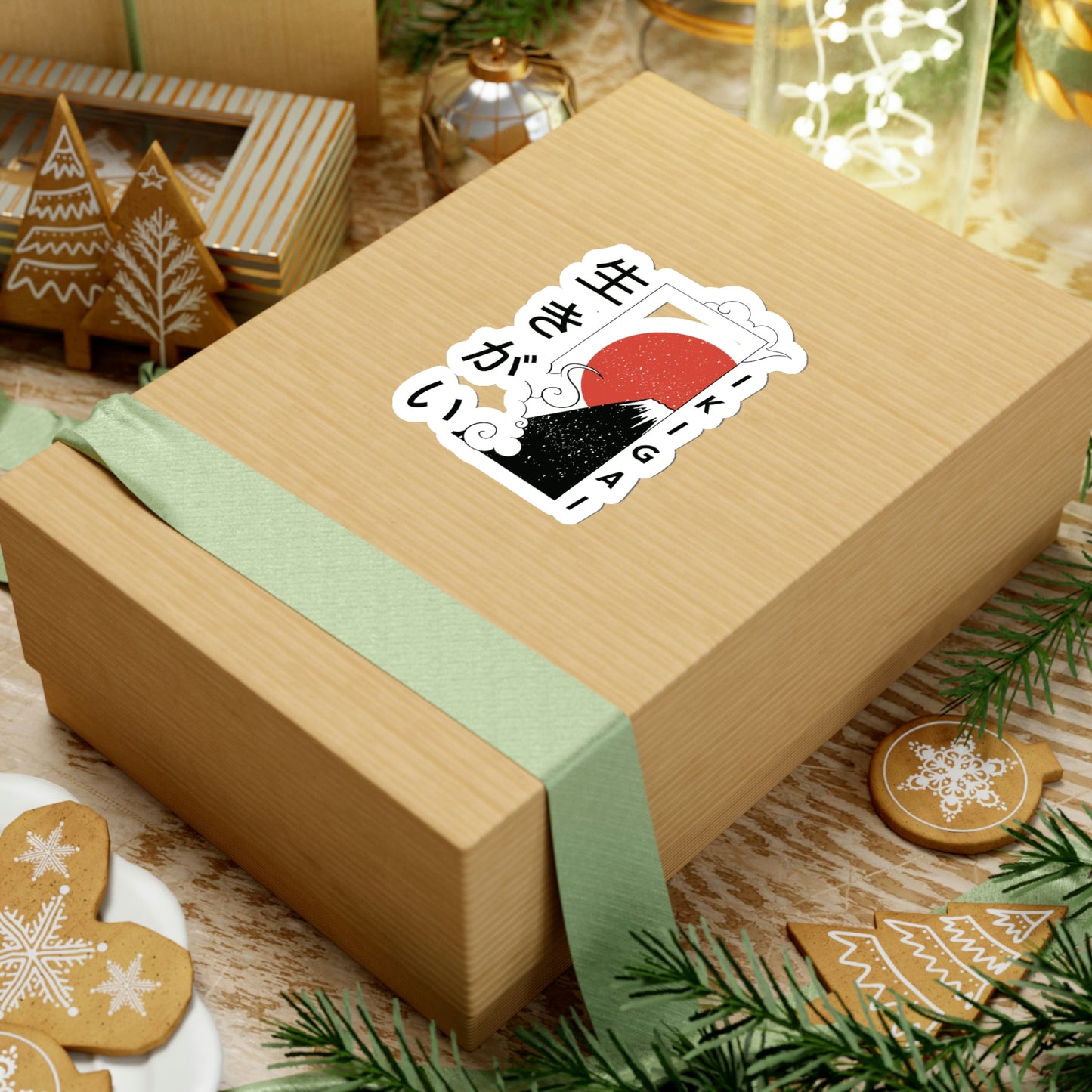 Japanese Aesthetic Ikigai Graphic Sticker