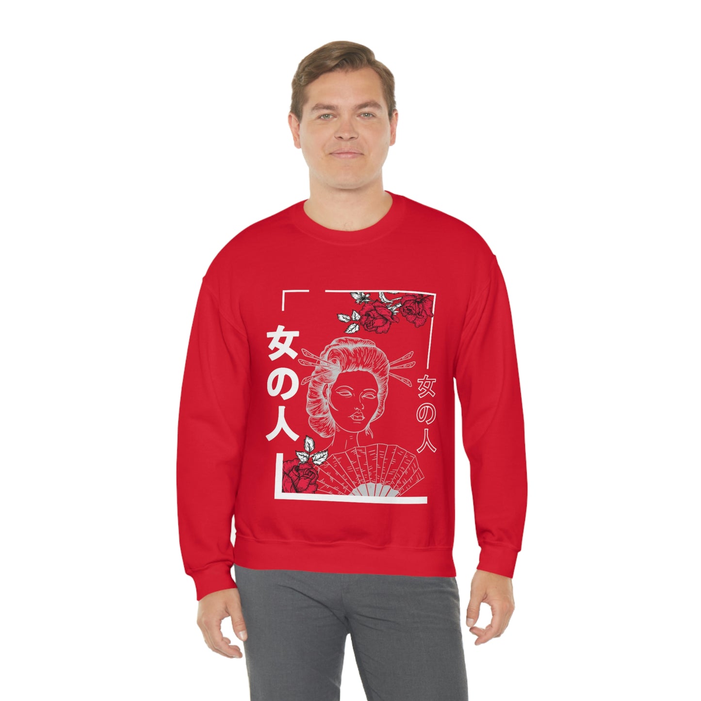 Indie Art Japanese Aesthetic Line Art Geisha Sweatshirt
