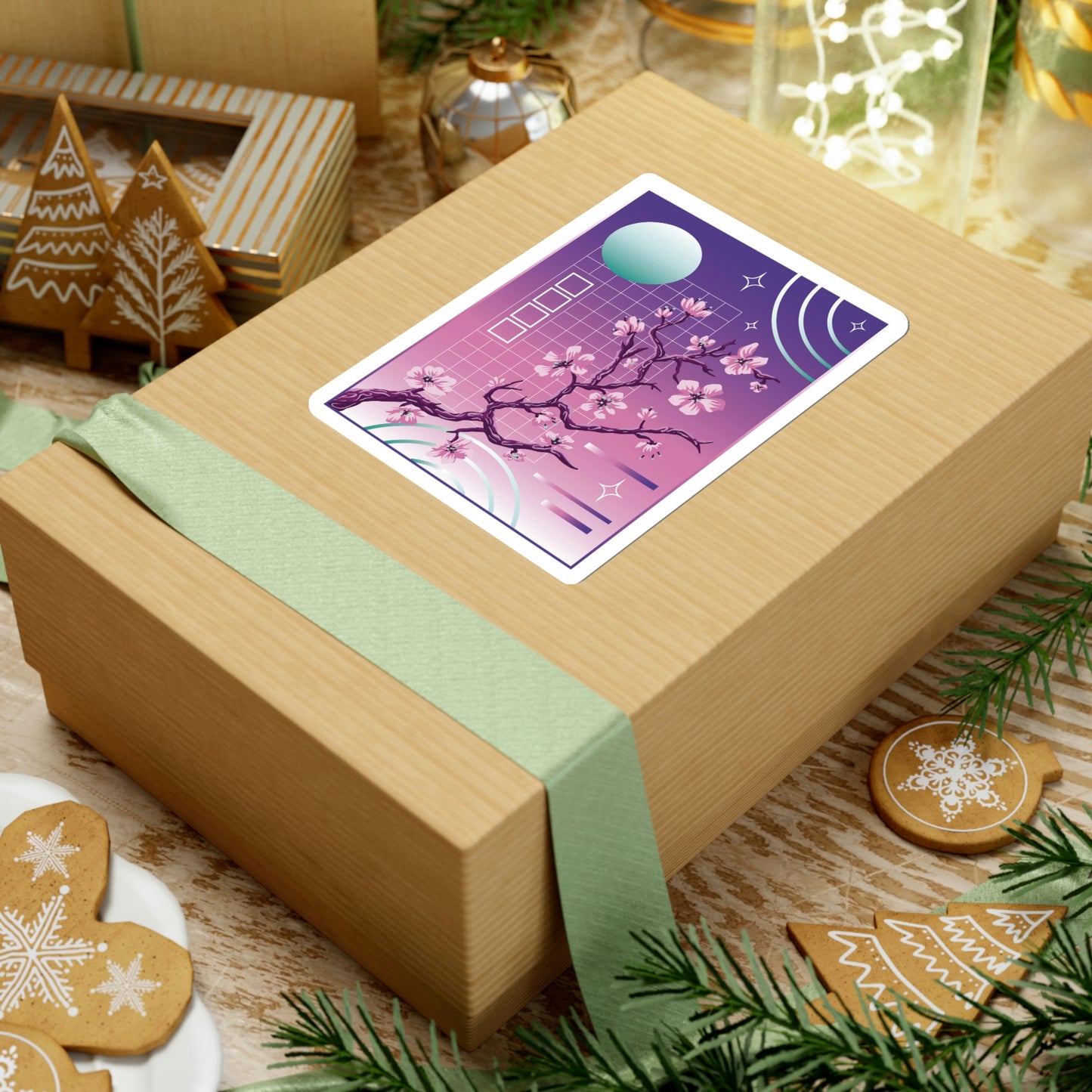 Indie Japanese Art, Japan Streeetwear Retro, Japanese Aesthetic Blossom Sticker