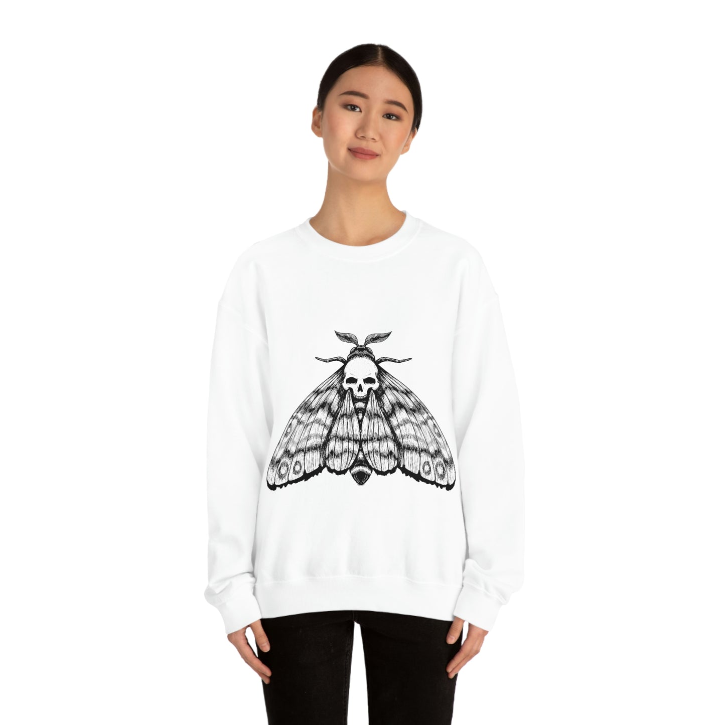 Ink Moth Skull Sweatshirt