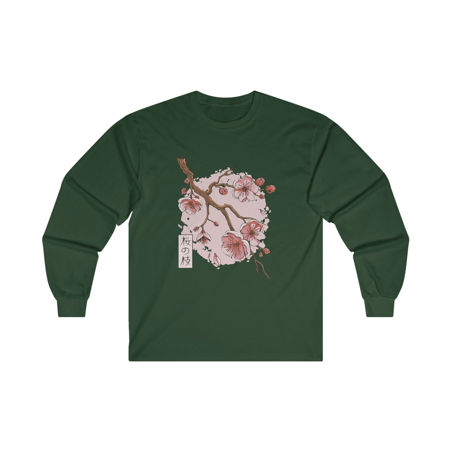 Japanese Aesthetic Sakura Blossom Flowers Long Sleeve T-Shirt