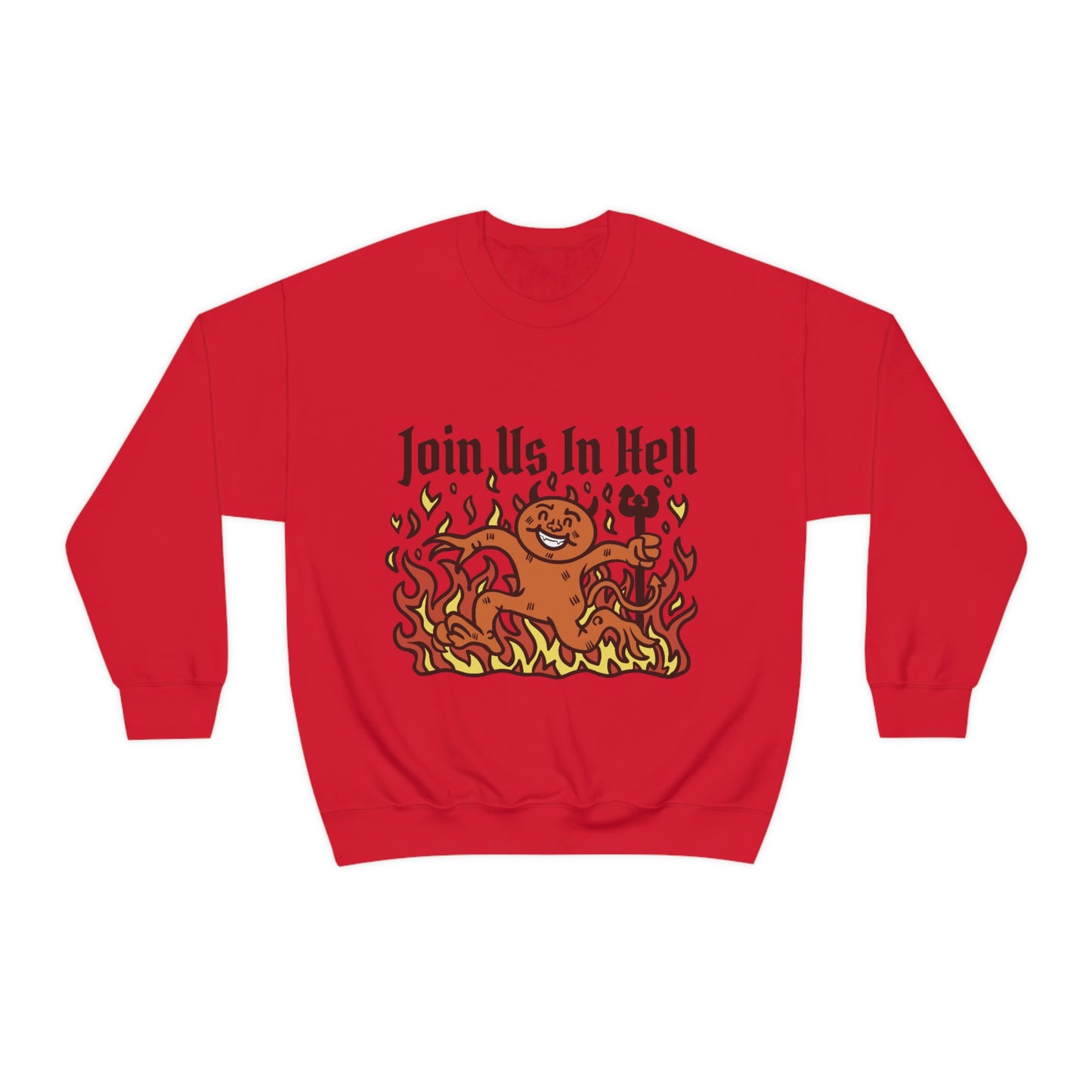 Join Us In Hell Cute Demon, Goth Aesthetic Sweatshirt