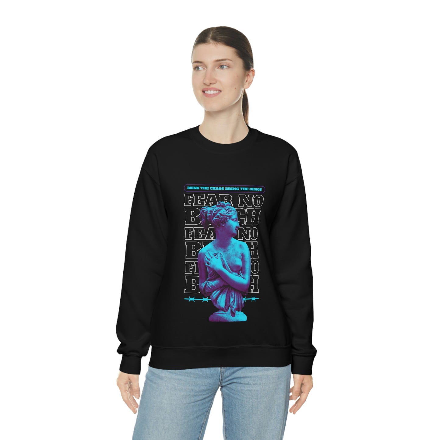 Fear No Bitch Y2k Aesthetic Sweatshirt