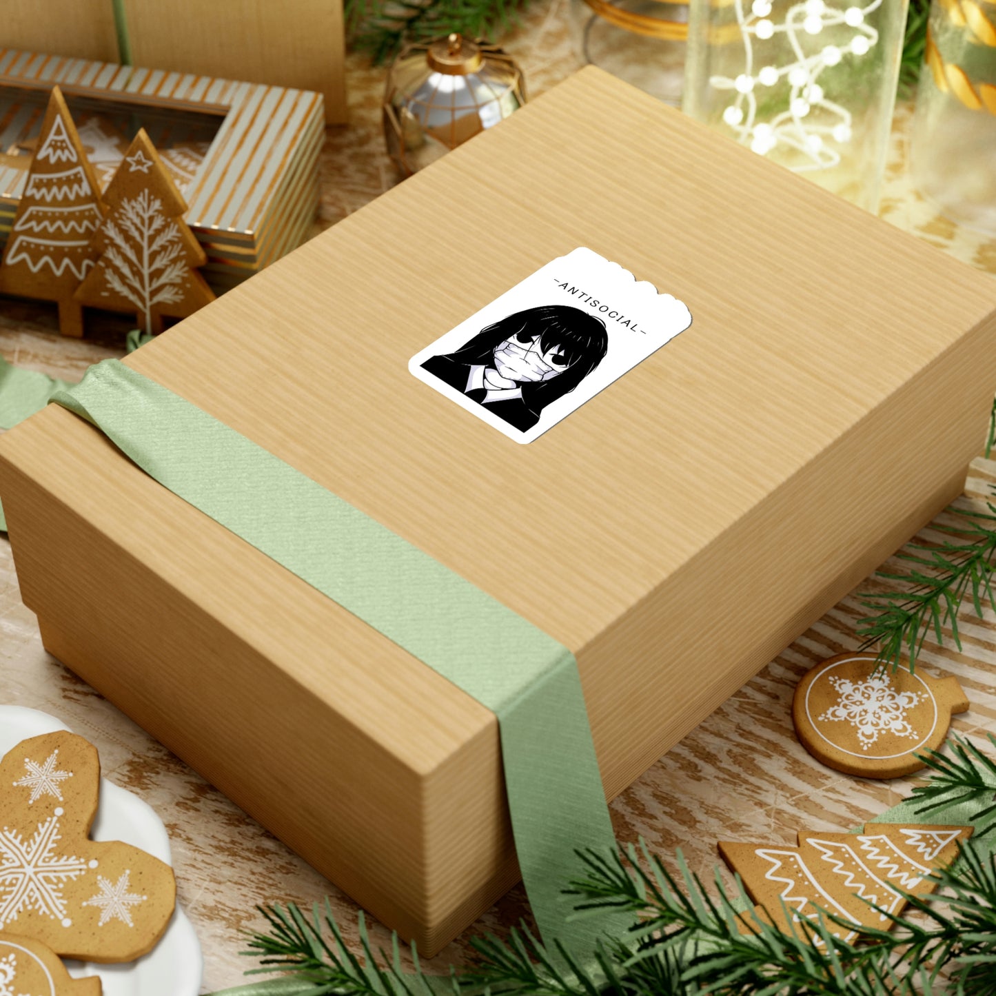 Antisocial, Japanese Aesthetic, Goth Aesthetic Sticker