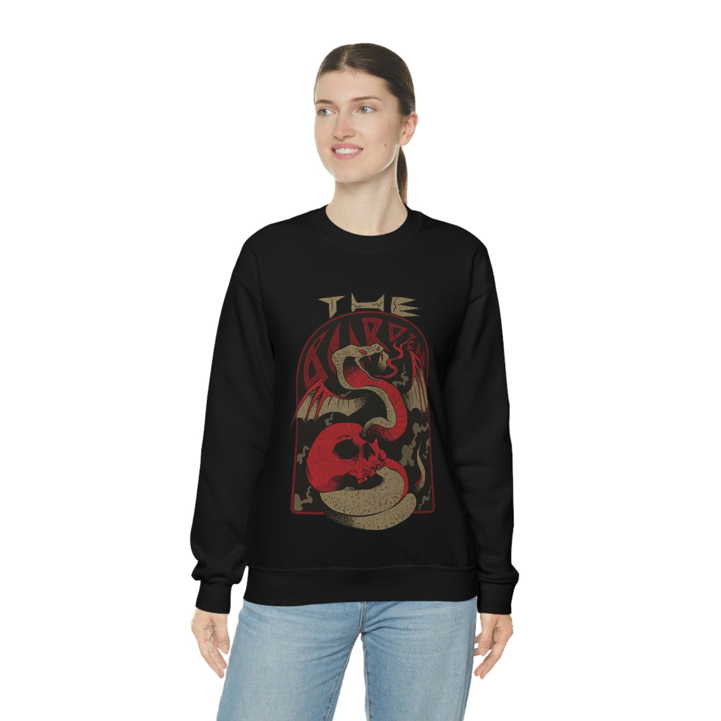 Snake and skull grunge Sweatshirt