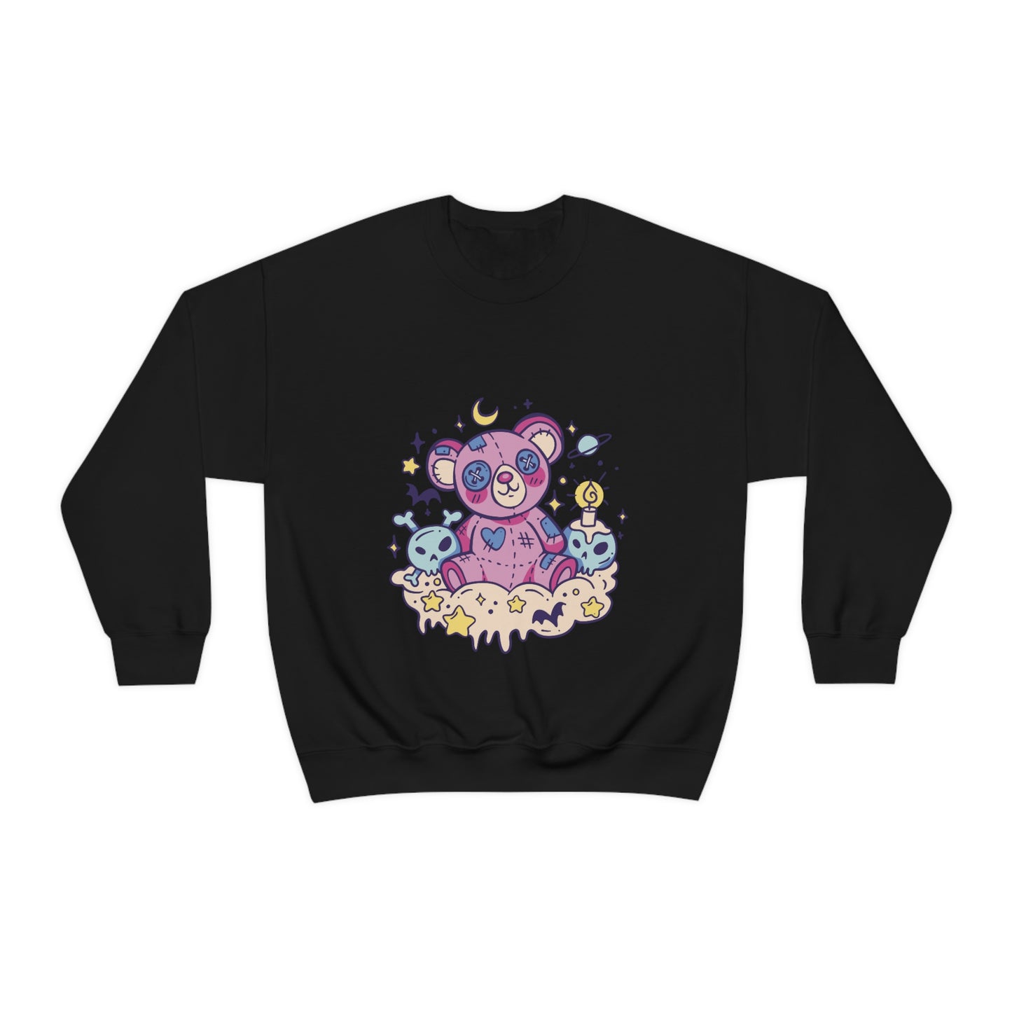 Kawaii Pastel Goth Teddy Bear Sweatshirt