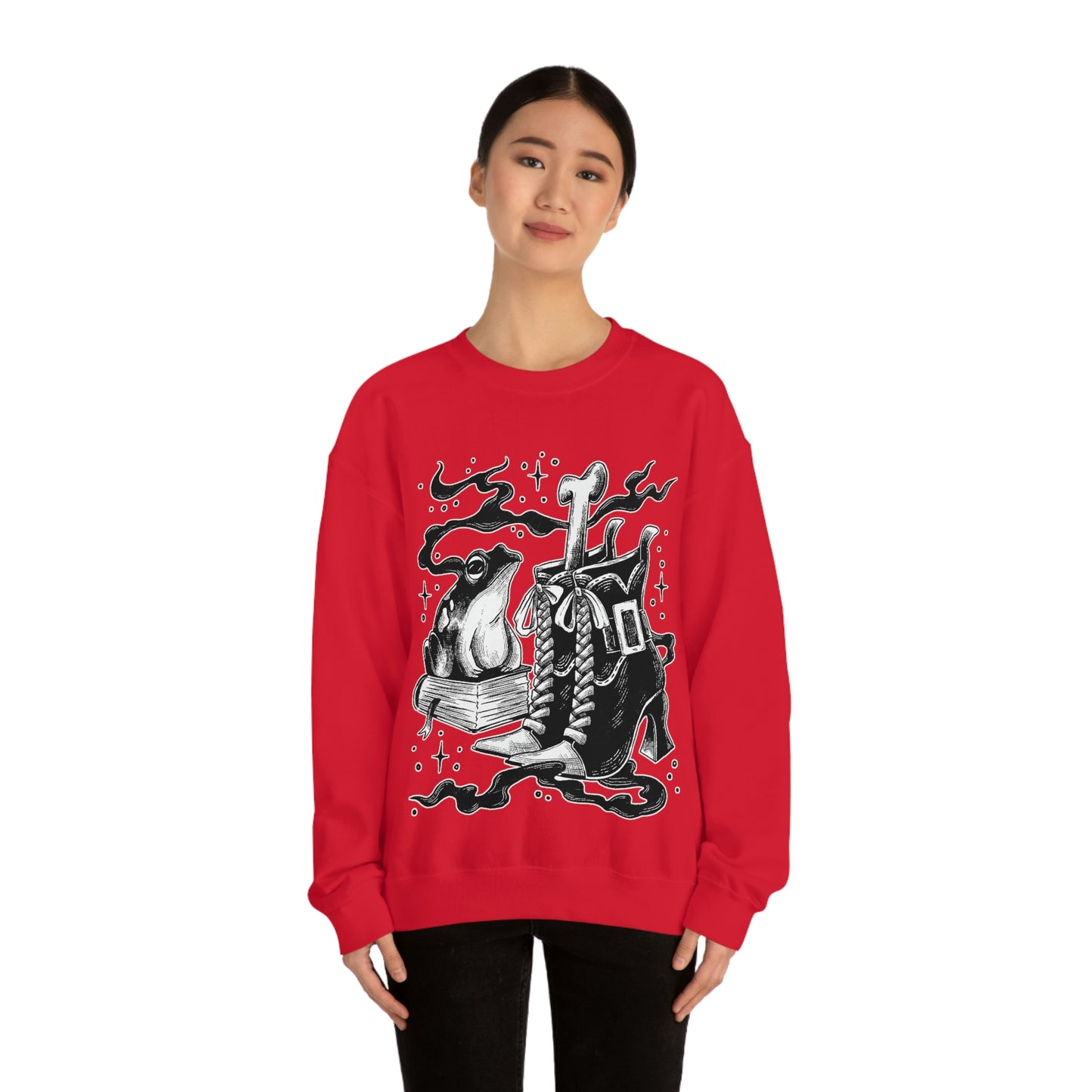 Witch Aesthetic Frog Goth Aesthetic Sweatshirt
