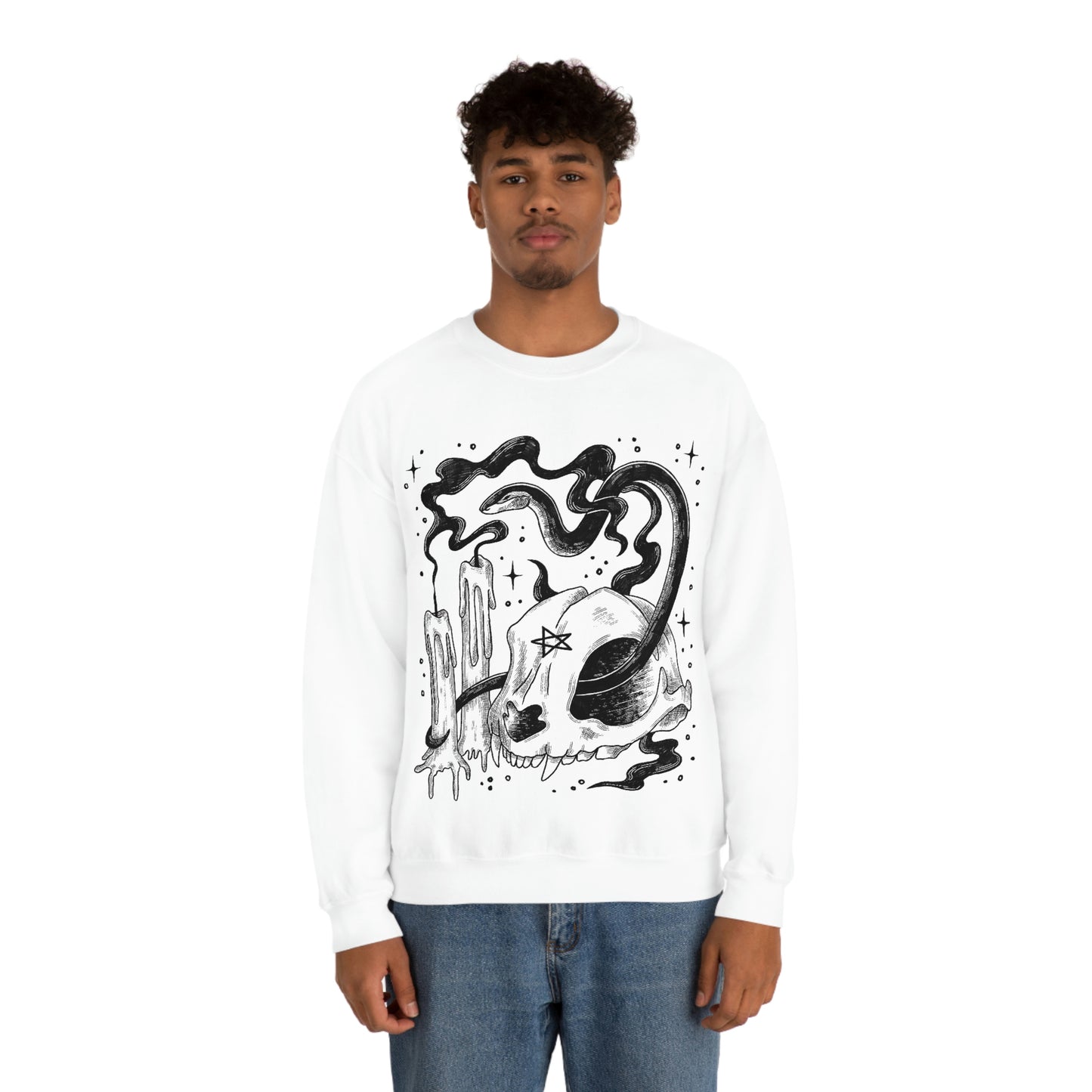 Witch Aesthetic Skull Goth Aesthetic Sweatshirt