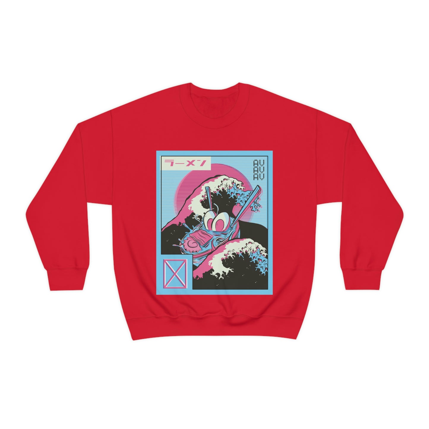 Japanese Aesthetic Ramen Wave Retrowave Sweatshirt