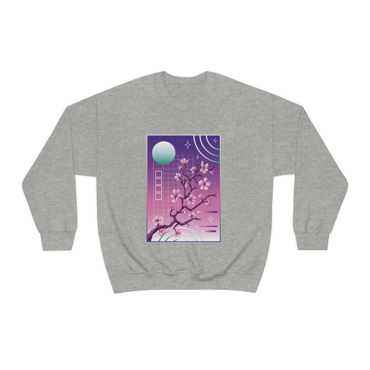 Indie Japanese Art, Japan Streeetwear Retro, Japanese Aesthetic Blossom Sweatshirt