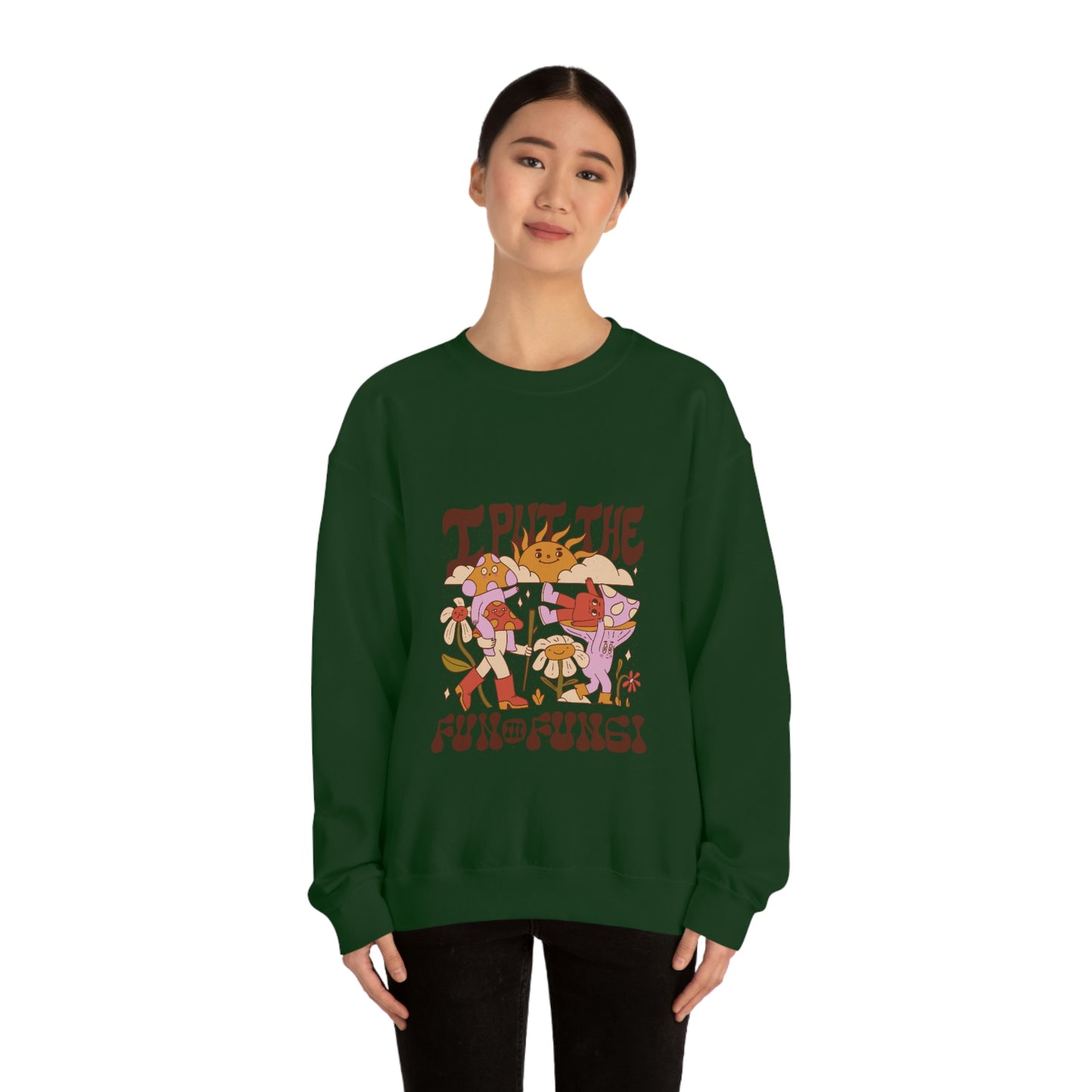 Cottagecore I Put The Fun In Fungi Sweatshirt