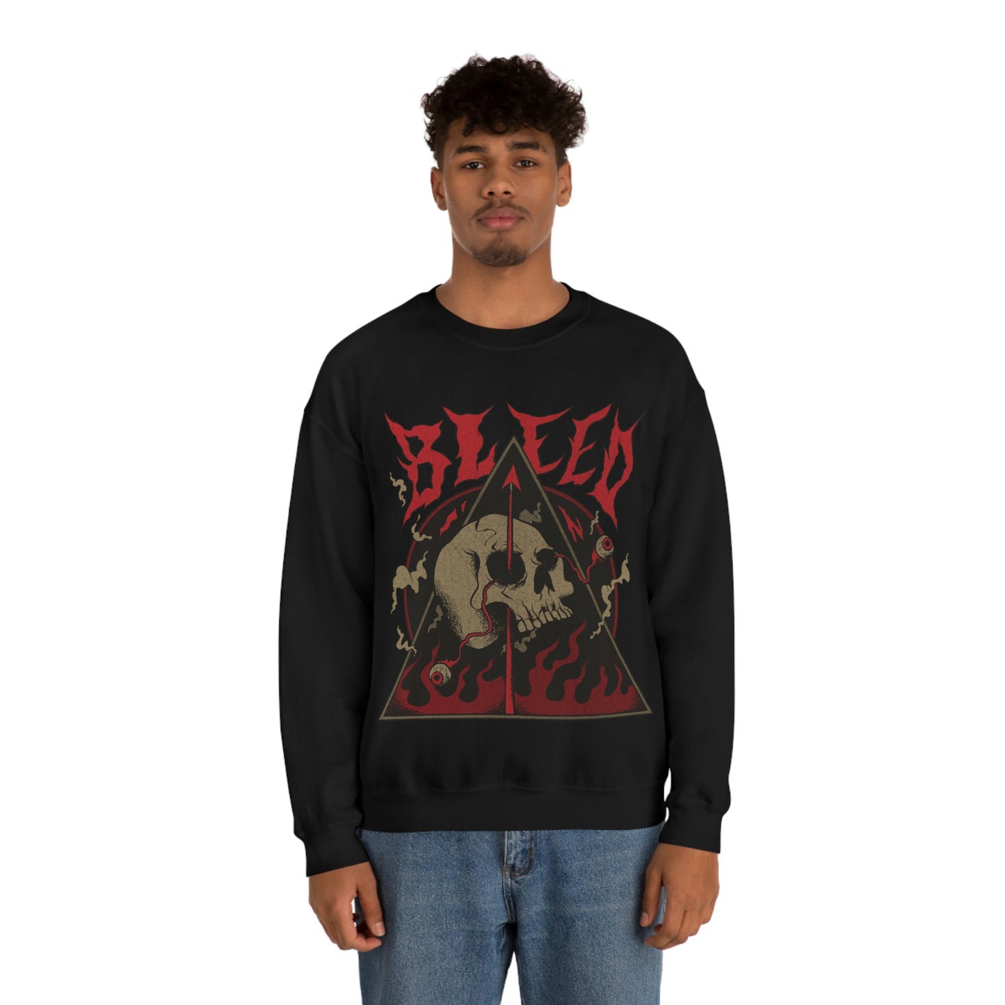 SKULL METAL BAND Goth Aesthetic Sweatshirt
