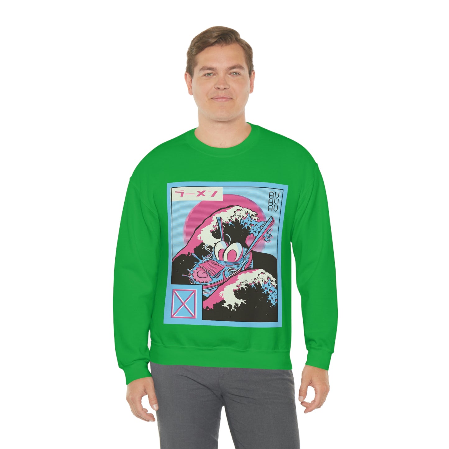 Japanese Aesthetic Ramen Wave Retrowave Sweatshirt