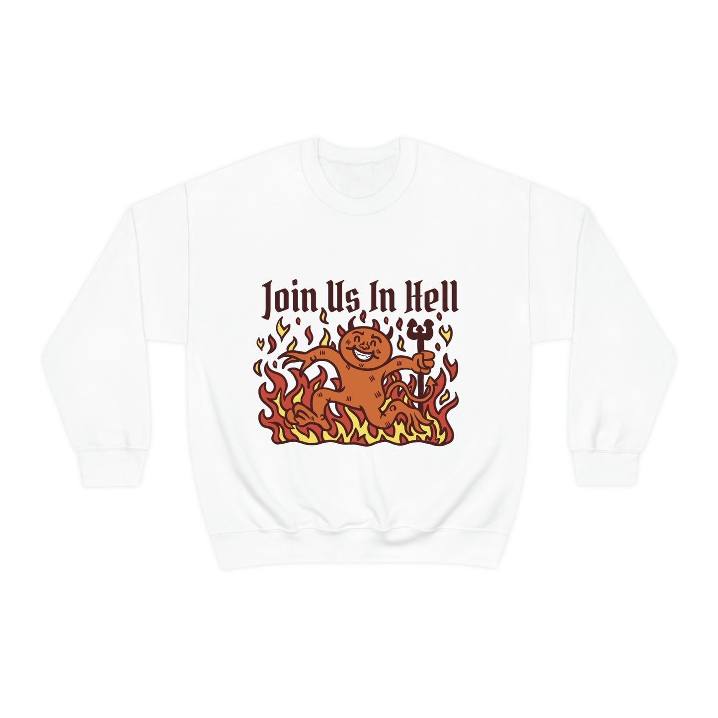 Join Us In Hell Cute Demon, Goth Aesthetic Sweatshirt