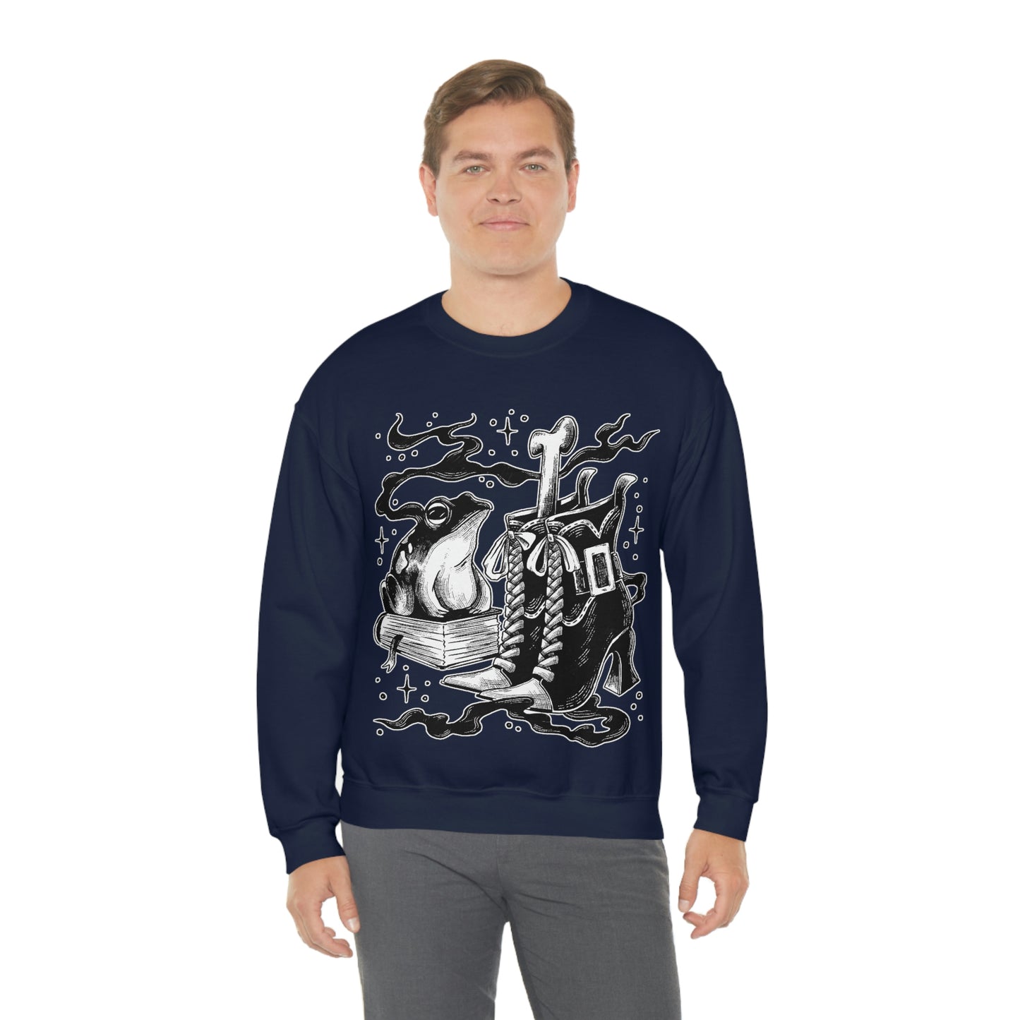 Witch Aesthetic Frog Goth Aesthetic Sweatshirt
