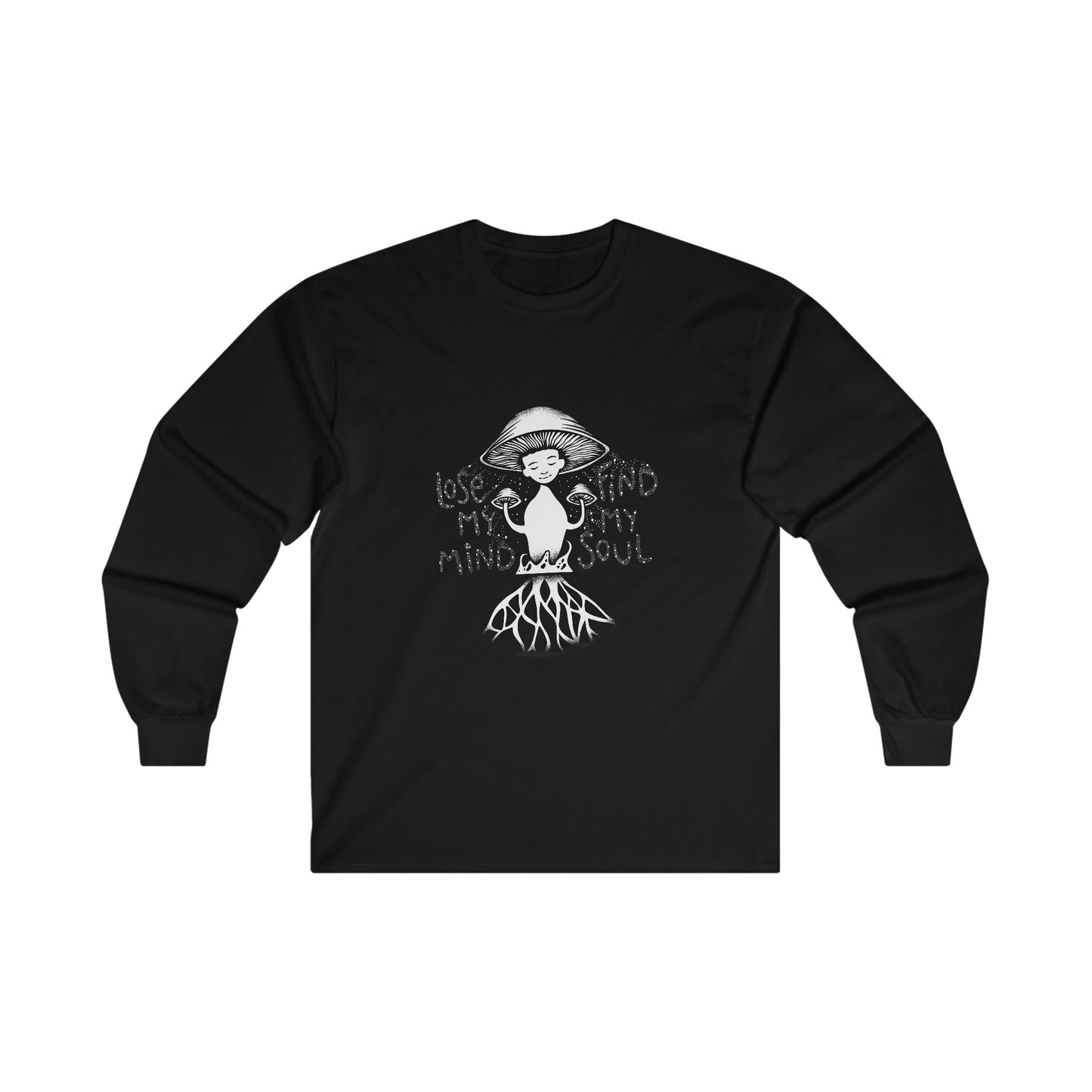 Cottagecore Aesthetic Mushrooms, Fungi Long Sleeve Shirt