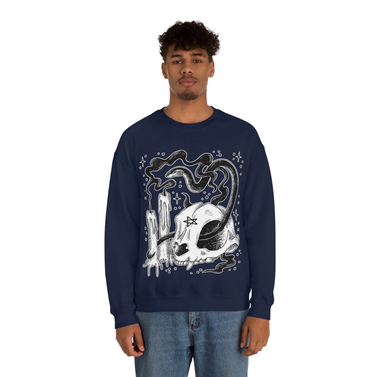 Witch Aesthetic Skull Goth Aesthetic Sweatshirt