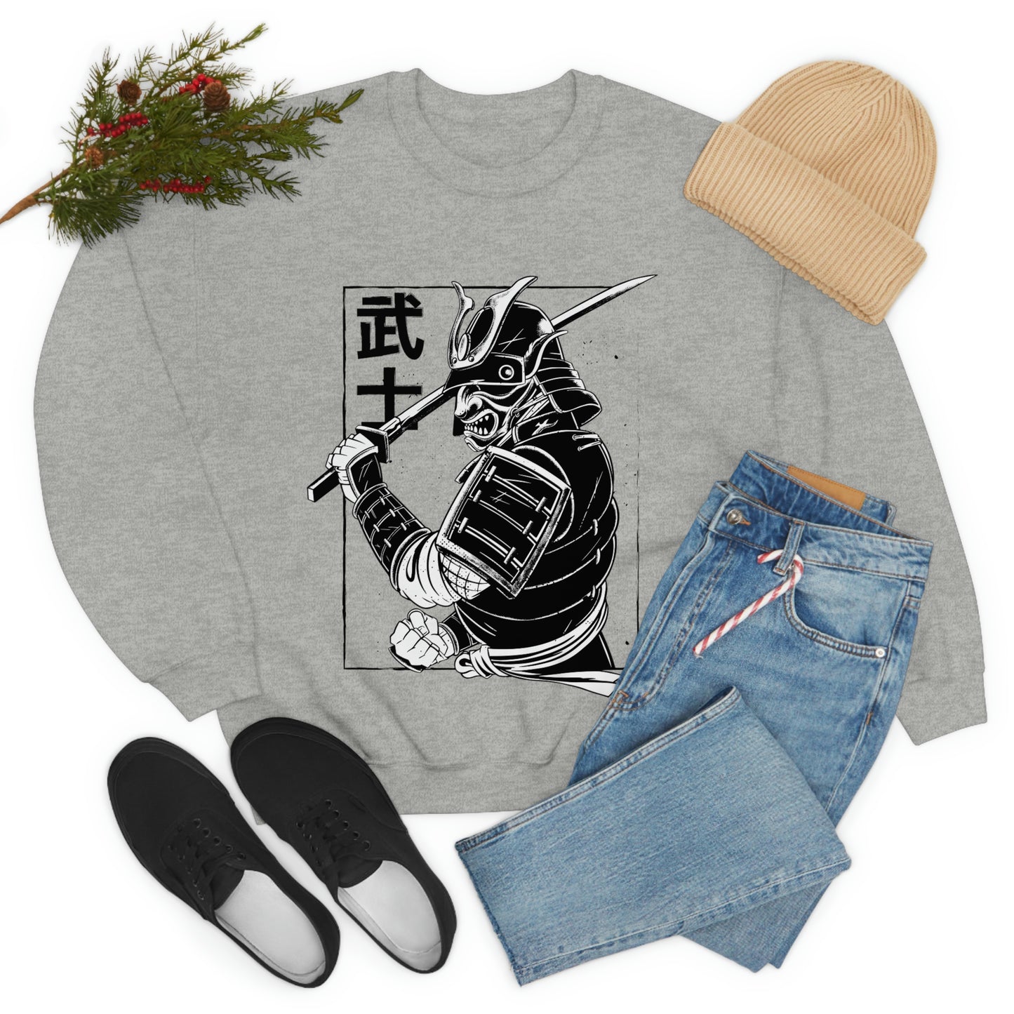 Japanese Aesthetic Japan Samurai Graphic Sweatshirt